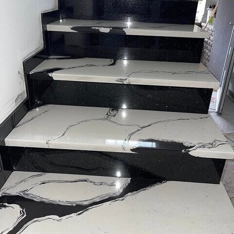 Unutrašnje polirane granitne stepenice klesar Kostajnica