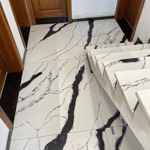 Unutrašnje polirane granitne stepenice klesar Prijedor