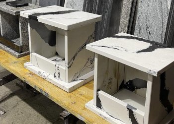 Kućice za svijeće od granita Kućice za svijeće od granita