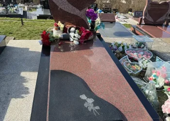 Spomenik za jedno srce sa crvenim kamenom